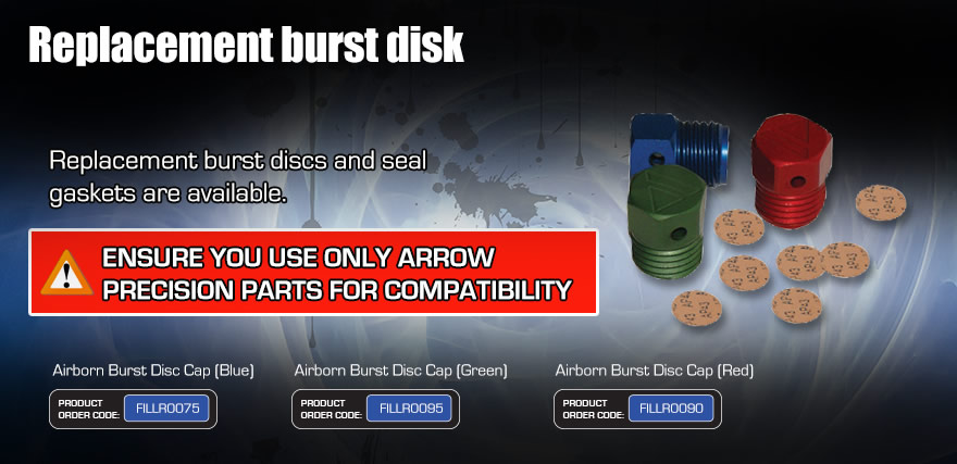 <Replacement burst disk>